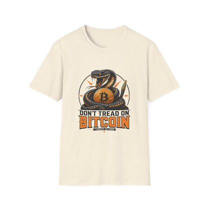 Bitcoin Snake T-Shirt — "Don't Tread On Bitcoin" Crypto Graphic Tee