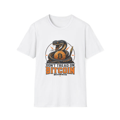 Bitcoin Snake T-Shirt — "Don't Tread On Bitcoin" Crypto Graphic Tee