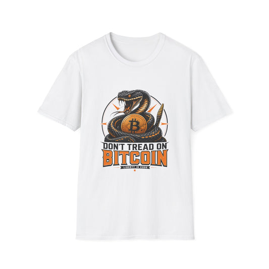 Bitcoin Snake T-Shirt — "Don't Tread On Bitcoin" Crypto Graphic Tee