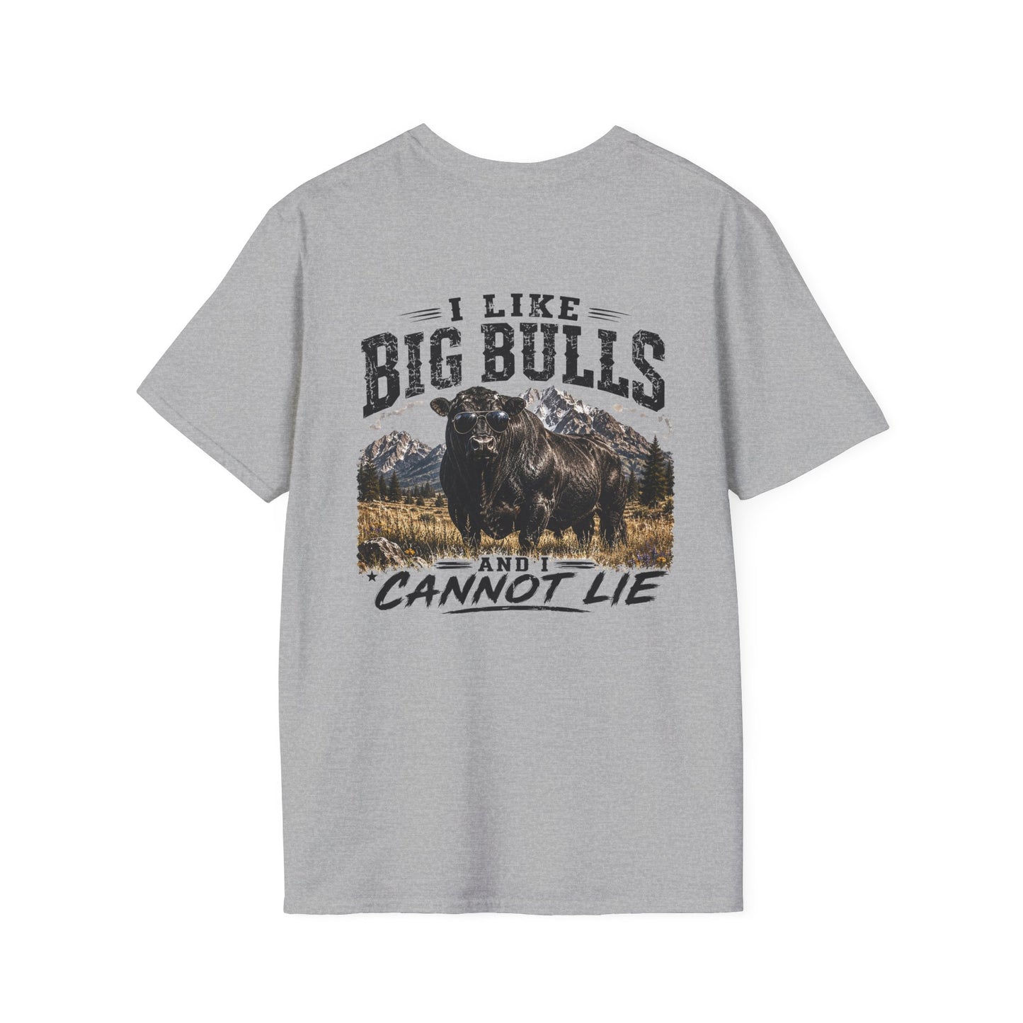 Big Bulls Graphic T-Shirt — "I Like Big Bulls Cannot Lie" Country Ranch Tee
