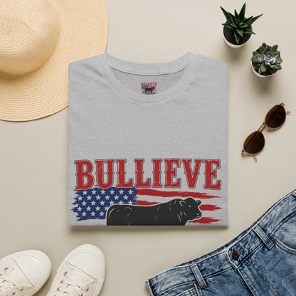 Bullieve America T-Shirt — Patriotic Cow Graphic Tee