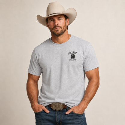 BULLFOOT Was Here Bullshirt – Hoof Print Front and Back Graphic Tee