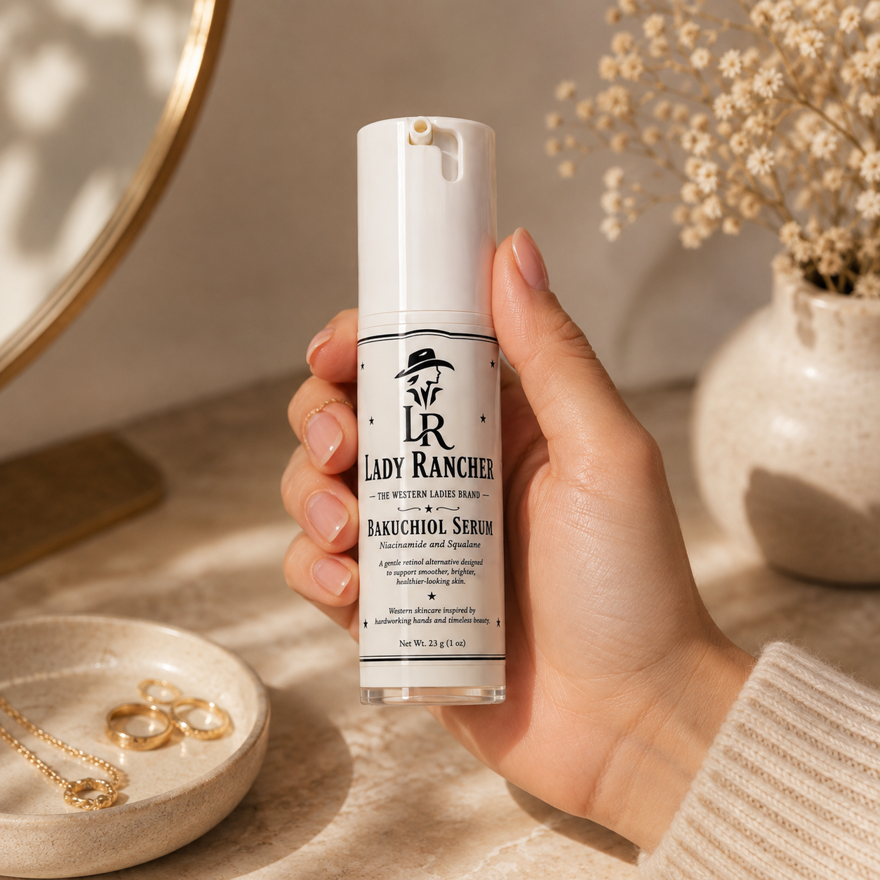 Lady Rancher Bakuchiol Serum | Gentle Retinol Alternative with Niacinamide & Squalane