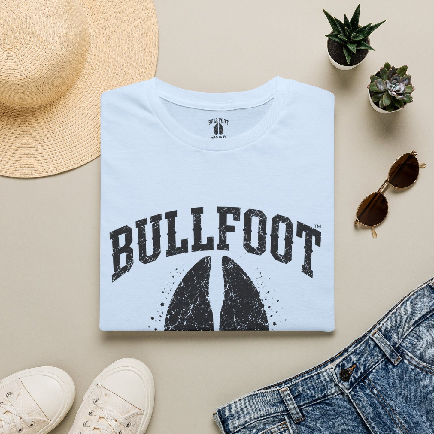 Bullfoot Was Here T-Shirt — Vintage Hoof Print Graphic Tee