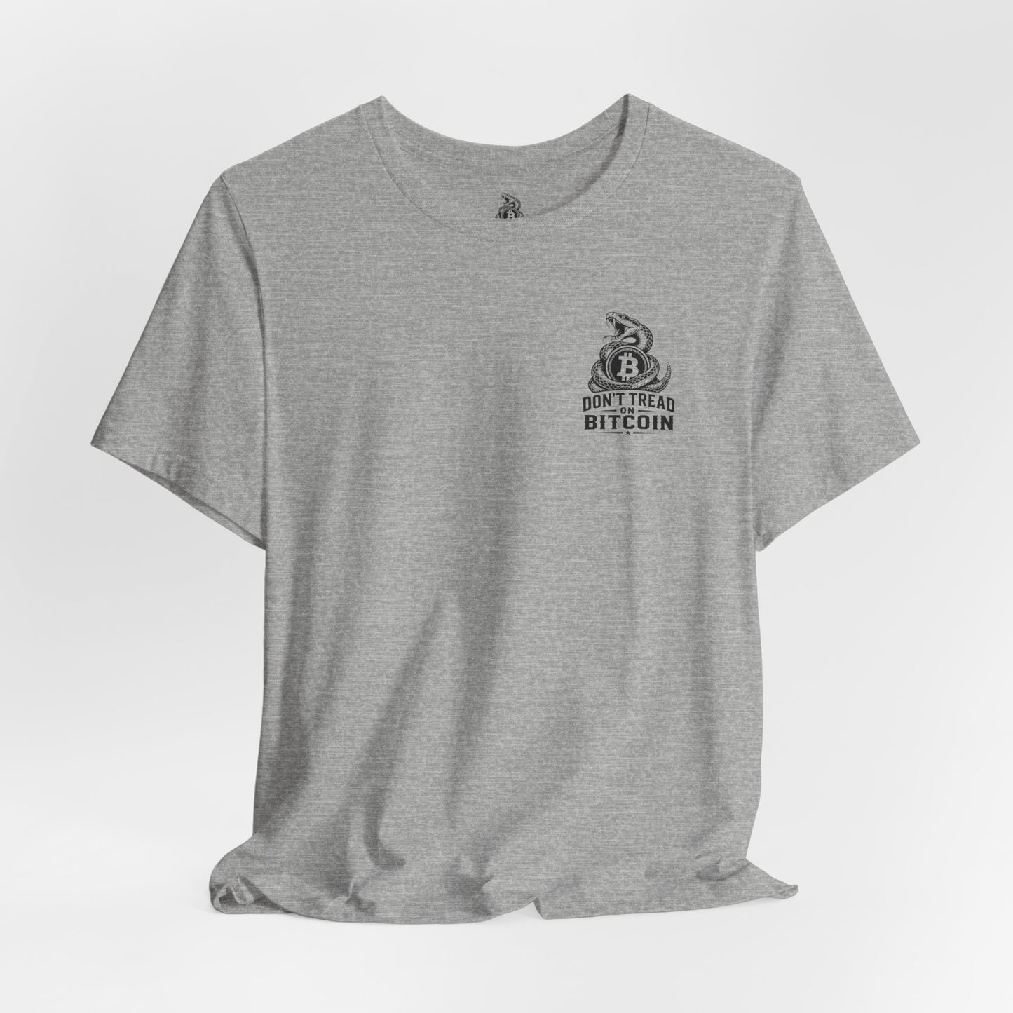 Bitcoin Snake Tee — "Don't Tread on Bitcoin" Graphic T-Shirt