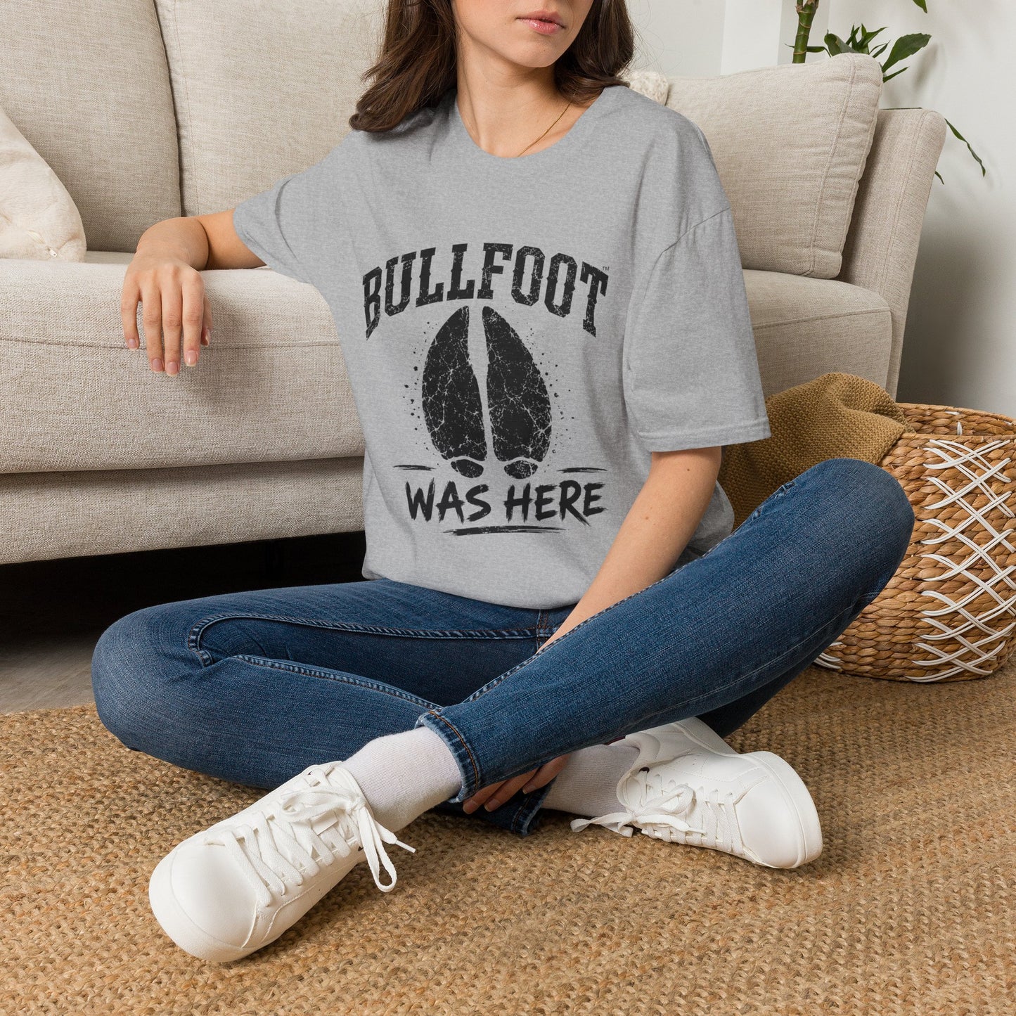 Bullfoot Was Here T-Shirt — Vintage Hoof Print Graphic Tee