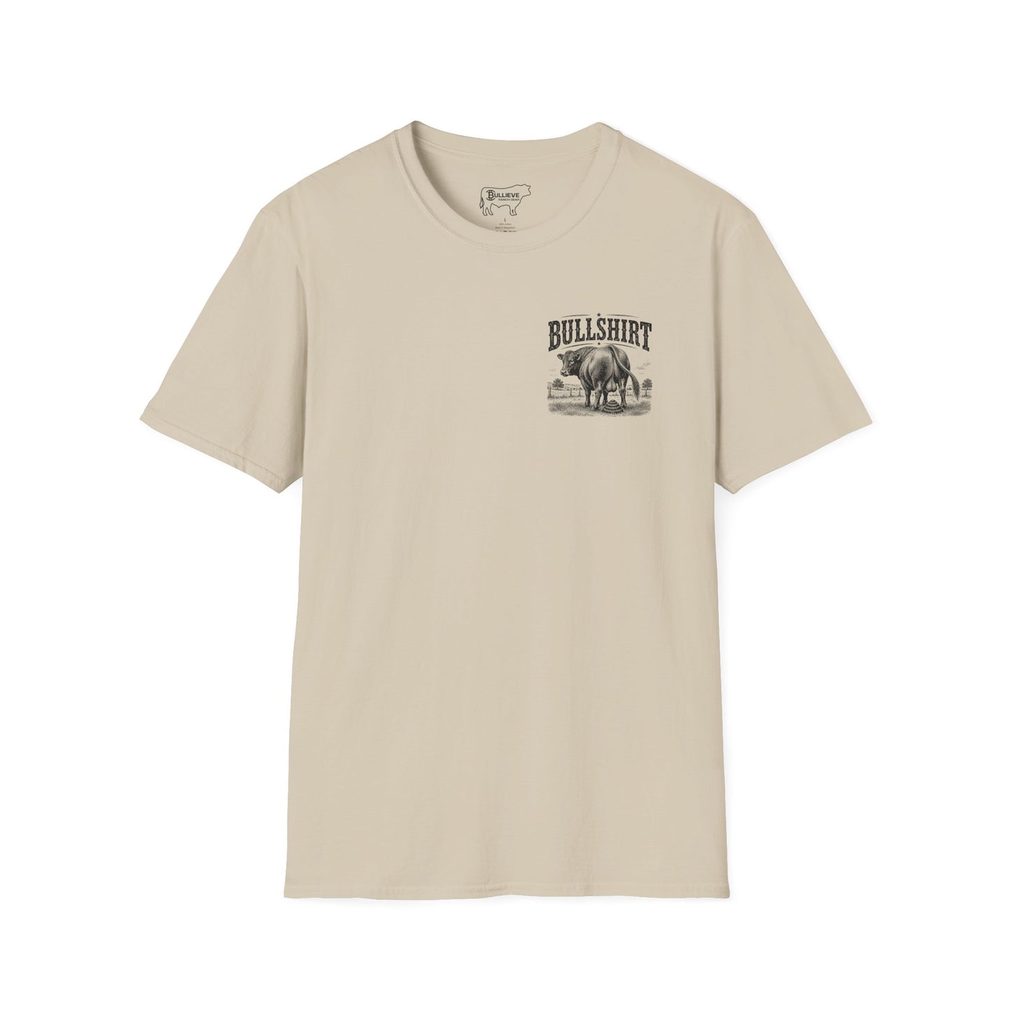 BULLSHIRT Vintage Bull Illustration T-Shirt | Rustic Rodeo Graphic Tee