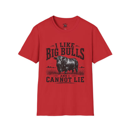I Like Big Bulls T-Shirt — Funny Bull Graphic Tee (I Like Big Bulls and I Cannot Lie)