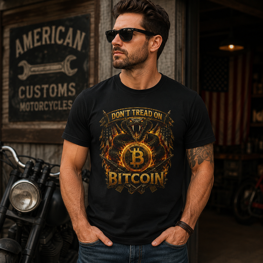 Bitcoin Don’t Tread On Me T-Shirt