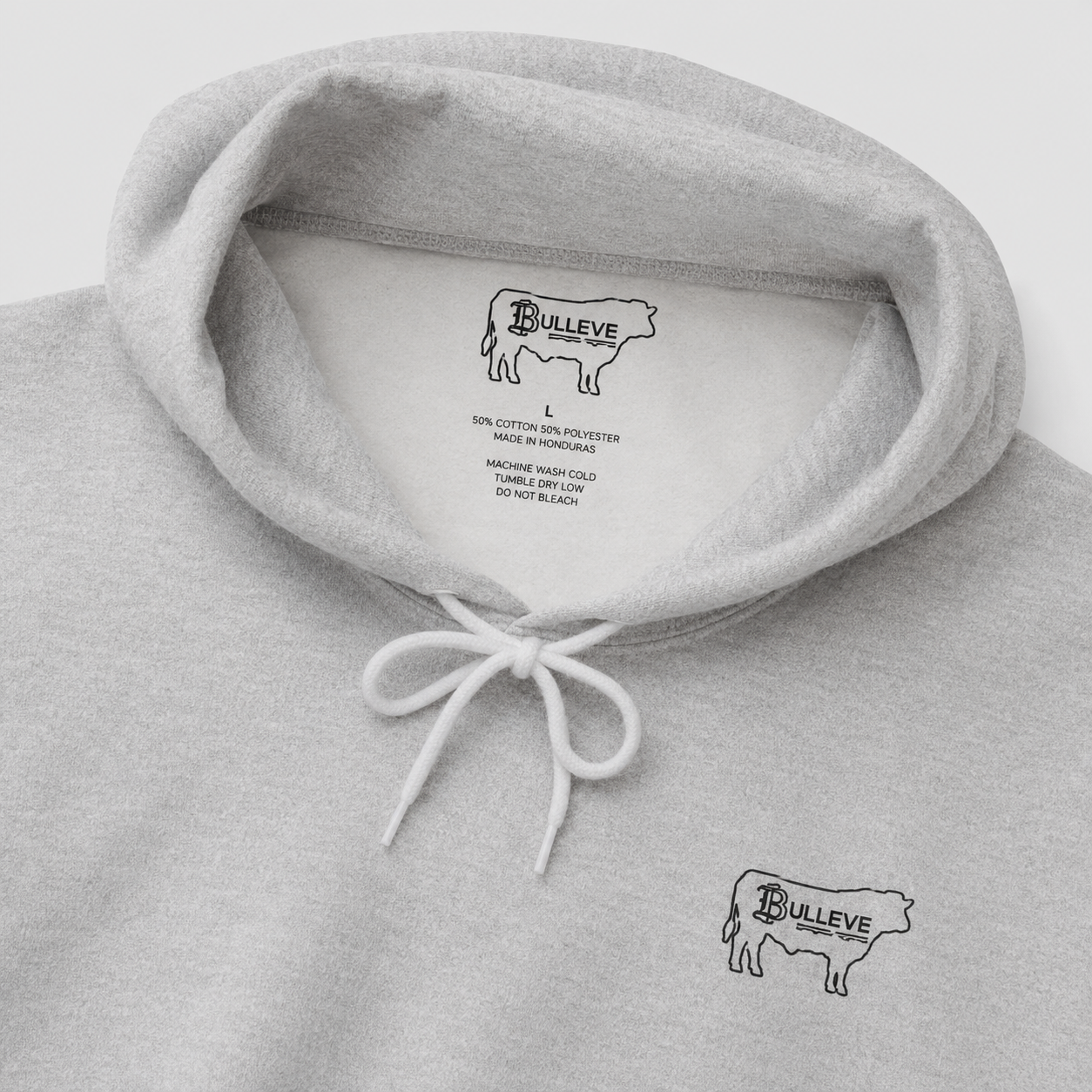 Bullieve Ranch Hoodie — 'Bullieve' Cattle Outline Graphic Hoodie