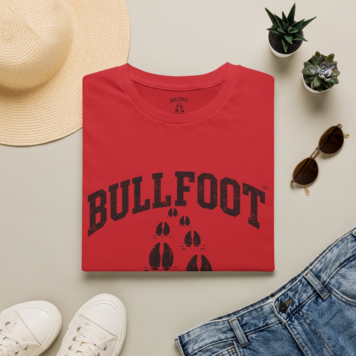 Bullfoot Tracks T-Shirt — Vintage Pawprint Graphic Tee