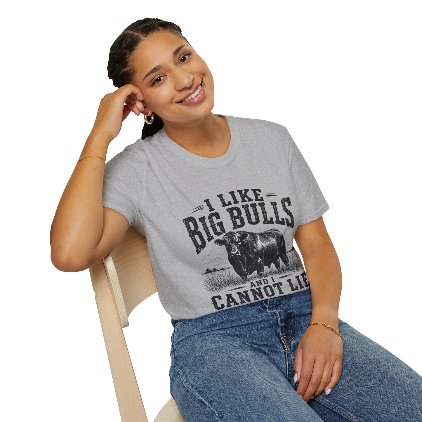 I Like Big Bulls T-Shirt — Funny Bull Graphic Tee (I Like Big Bulls and I Cannot Lie)