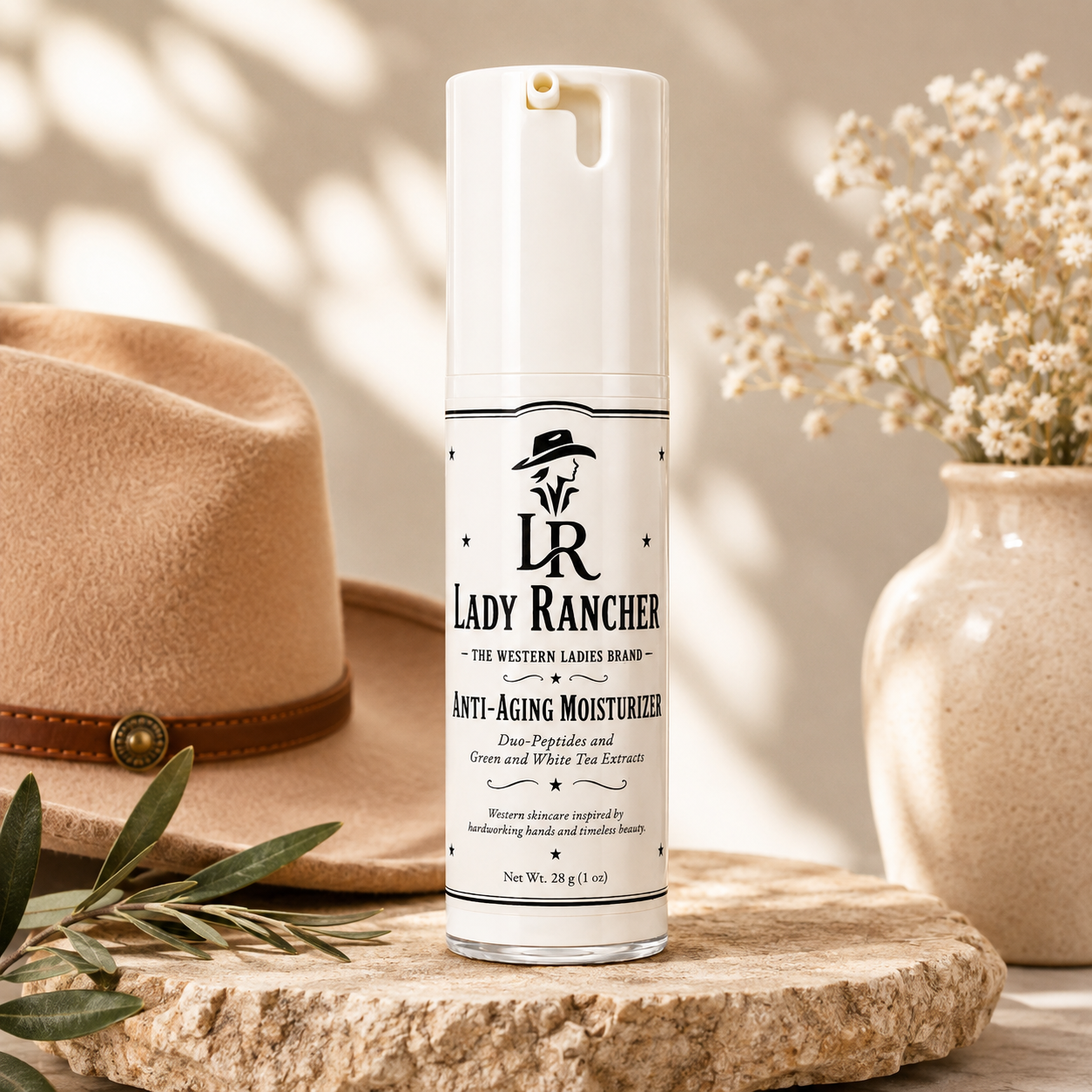 Lady Rancher Anti-Aging Moisturizer | Peptides & Green Tea Facial Moisturizer