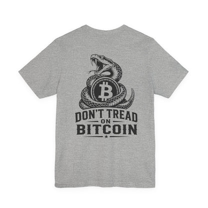 Bitcoin Snake Tee — "Don't Tread on Bitcoin" Graphic T-Shirt