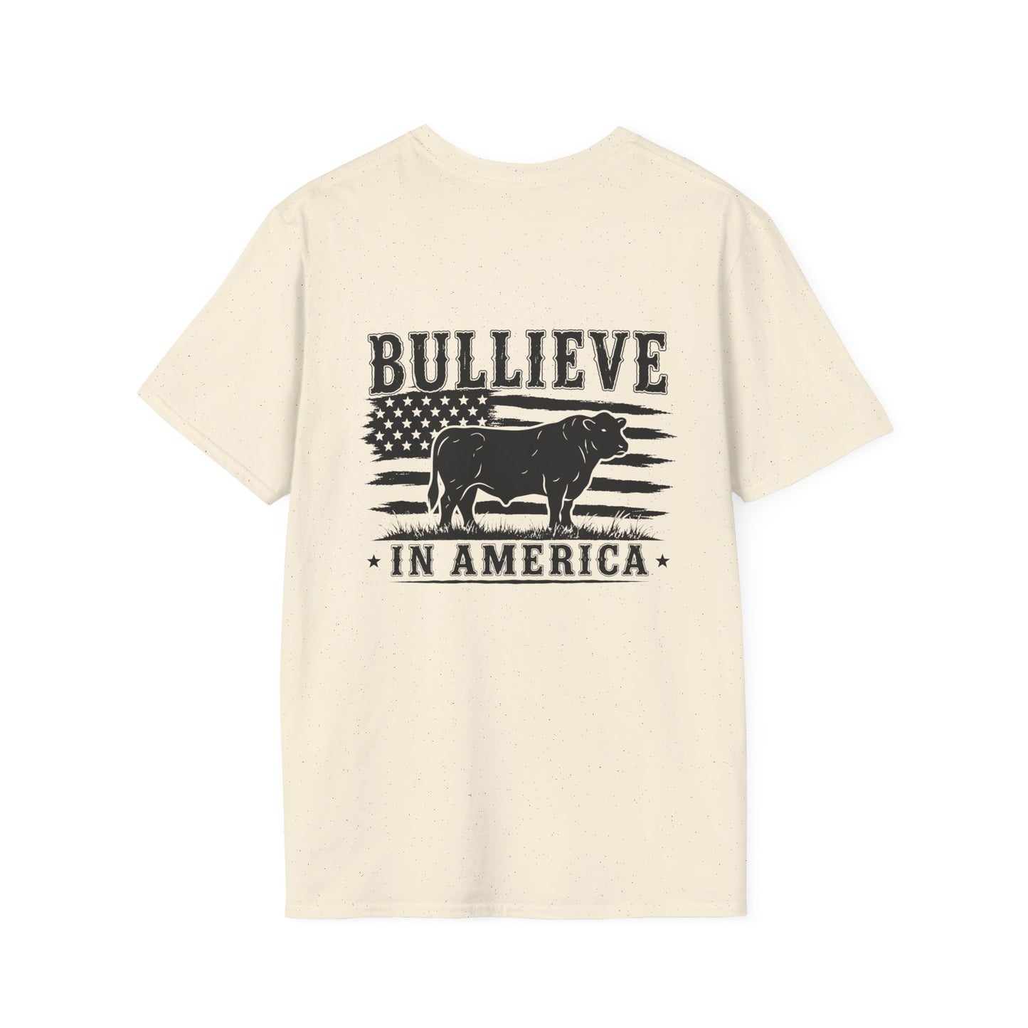 Bullieve in America T-Shirt — Patriotic Bull Graphic Tee
