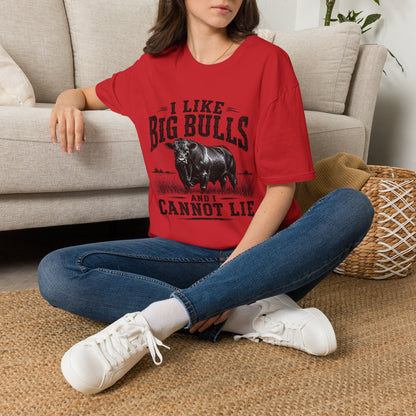 I Like Big Bulls T-Shirt — Funny Bull Graphic Tee (I Like Big Bulls and I Cannot Lie)