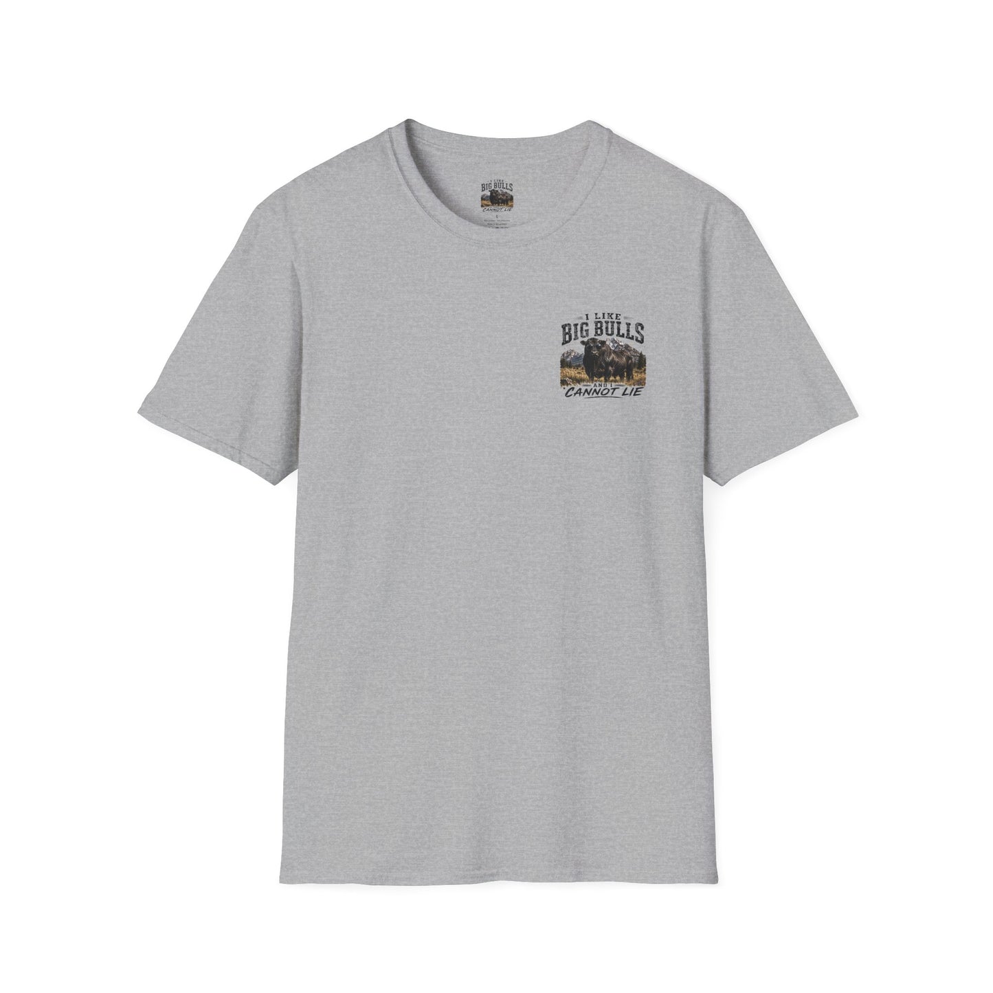 Big Bulls Graphic T-Shirt — "I Like Big Bulls Cannot Lie" Country Ranch Tee