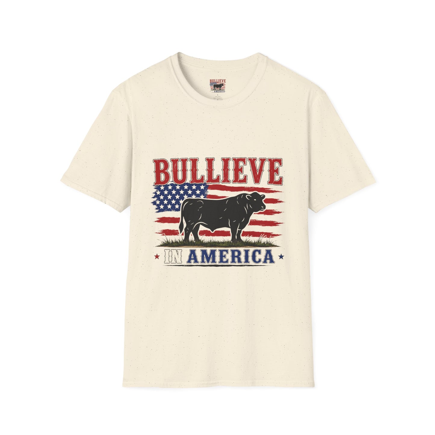 Bullieve America T-Shirt — Patriotic Cow Graphic Tee