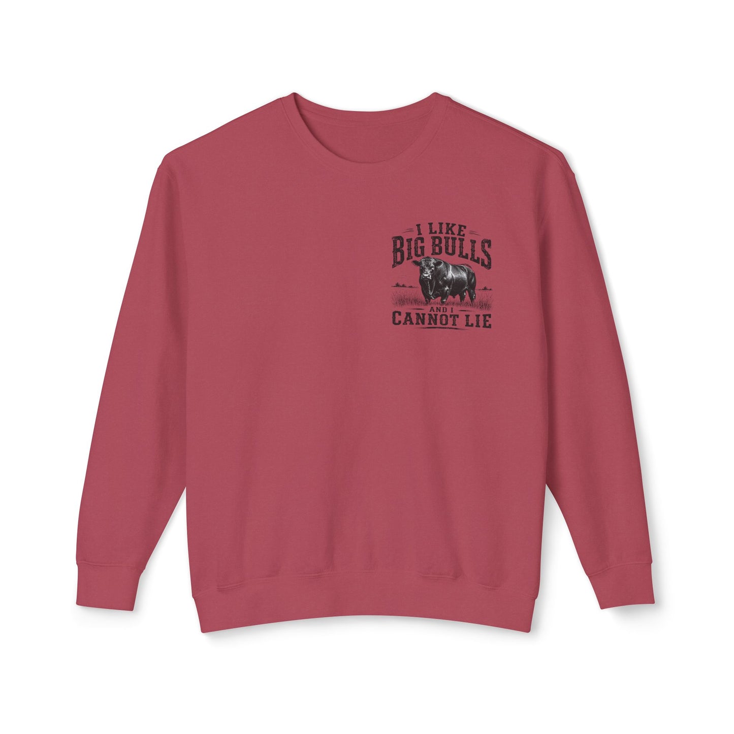 Bull Graphic Sweatshirt — "I Like Big Bulls and I Cannot Lie" Country Farm Crewneck