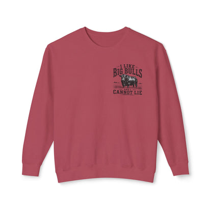 Bull Graphic Sweatshirt — "I Like Big Bulls and I Cannot Lie" Country Farm Crewneck