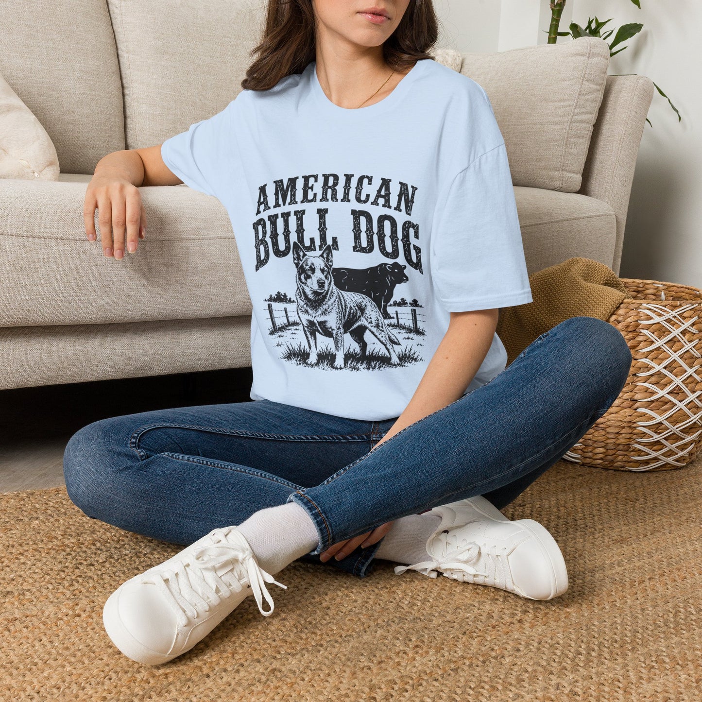 American Bulldog T-Shirt — Vintage Graphic Pet Tee