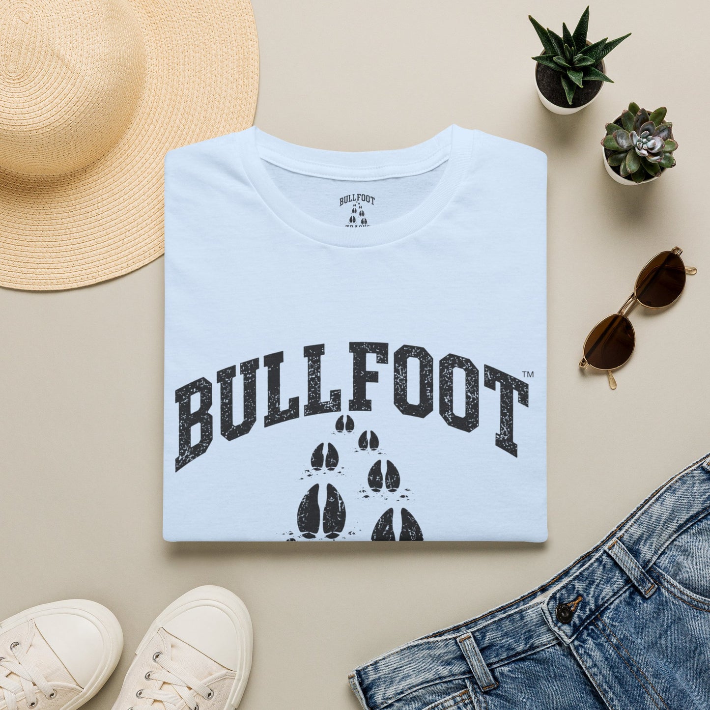 Bullfoot Tracks T-Shirt — Vintage Pawprint Graphic Tee