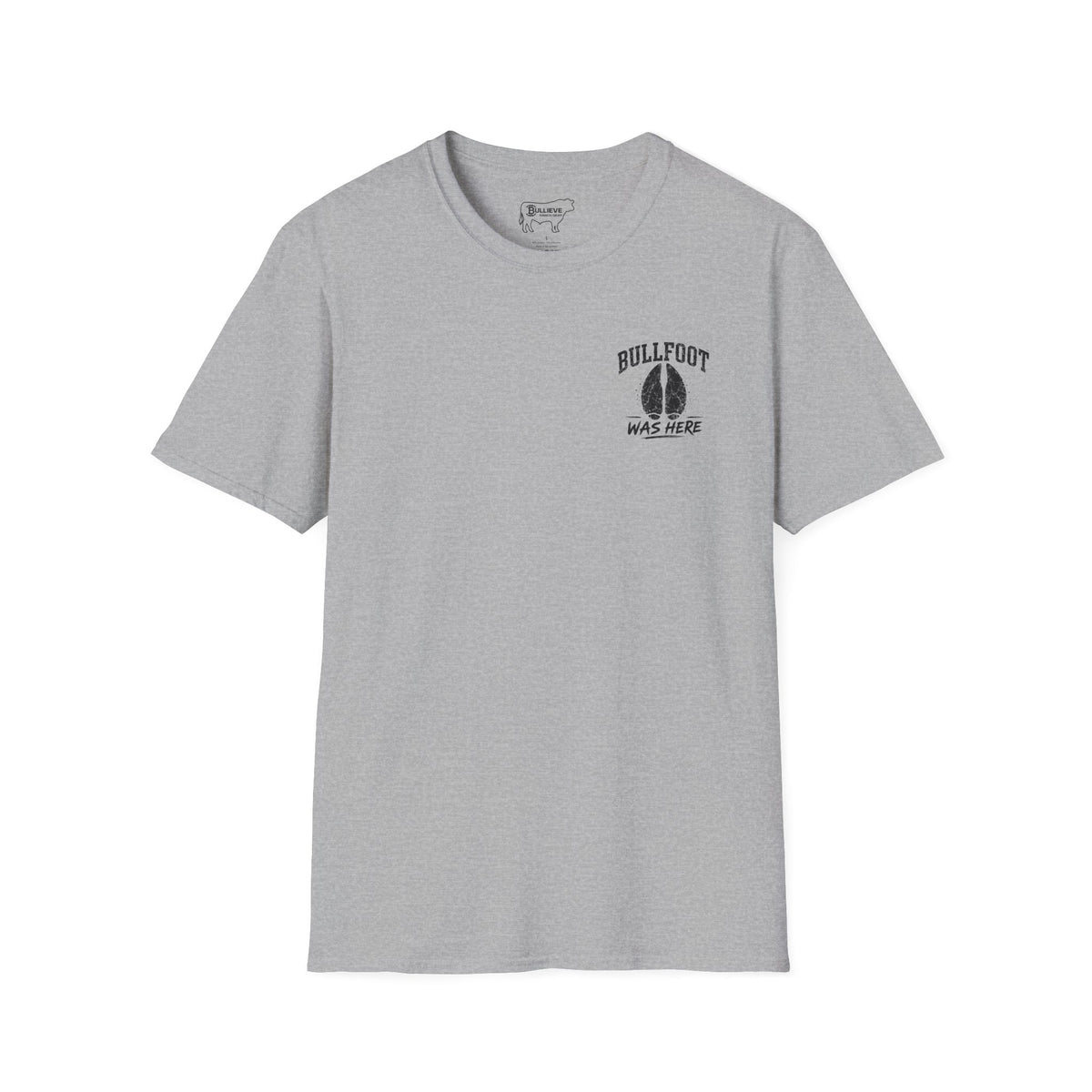 BULLFOOT Was Here Bullshirt – Hoof Print Front and Back Graphic Tee