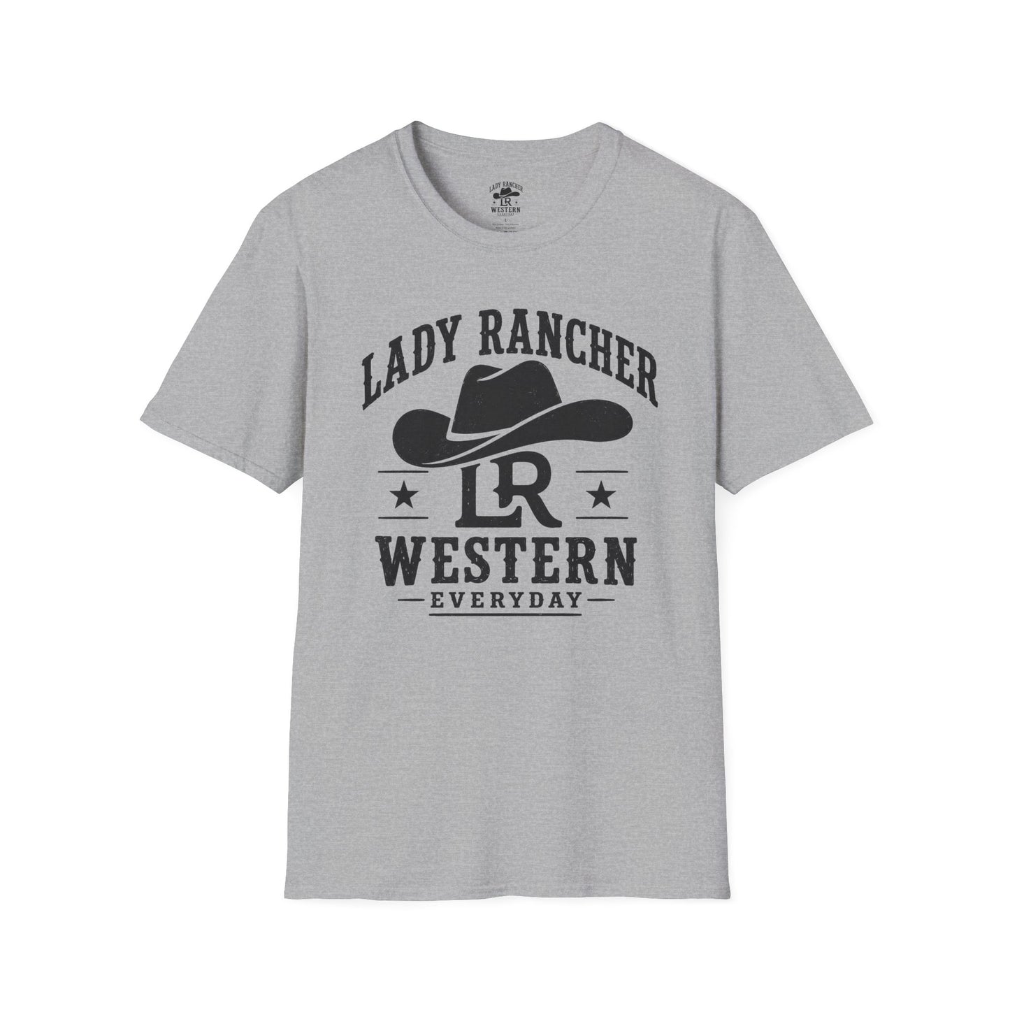 Lady Rancher logo cowboy hat T-Shirt | Western Everyday