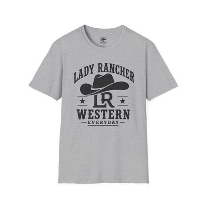 Lady Rancher logo cowboy hat T-Shirt | Western Everyday