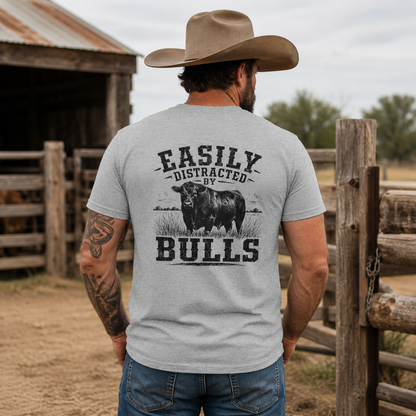 Easily Distracted by Bulls T-Shirt