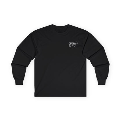 Bullieve Ranch Gear Long Sleeve Tee - Western Cattle Logo Shirt