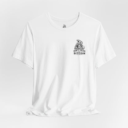 Bitcoin Snake Tee — "Don't Tread on Bitcoin" Graphic T-Shirt