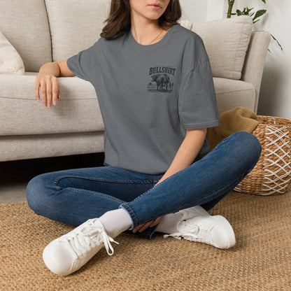 BULLSHIRT Vintage Bull Illustration T-Shirt | Rustic Rodeo Graphic Tee