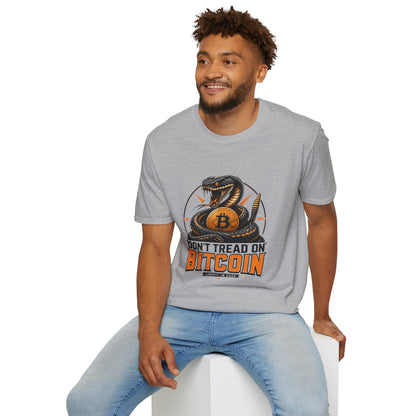 Bitcoin Snake T-Shirt — "Don't Tread On Bitcoin" Crypto Graphic Tee