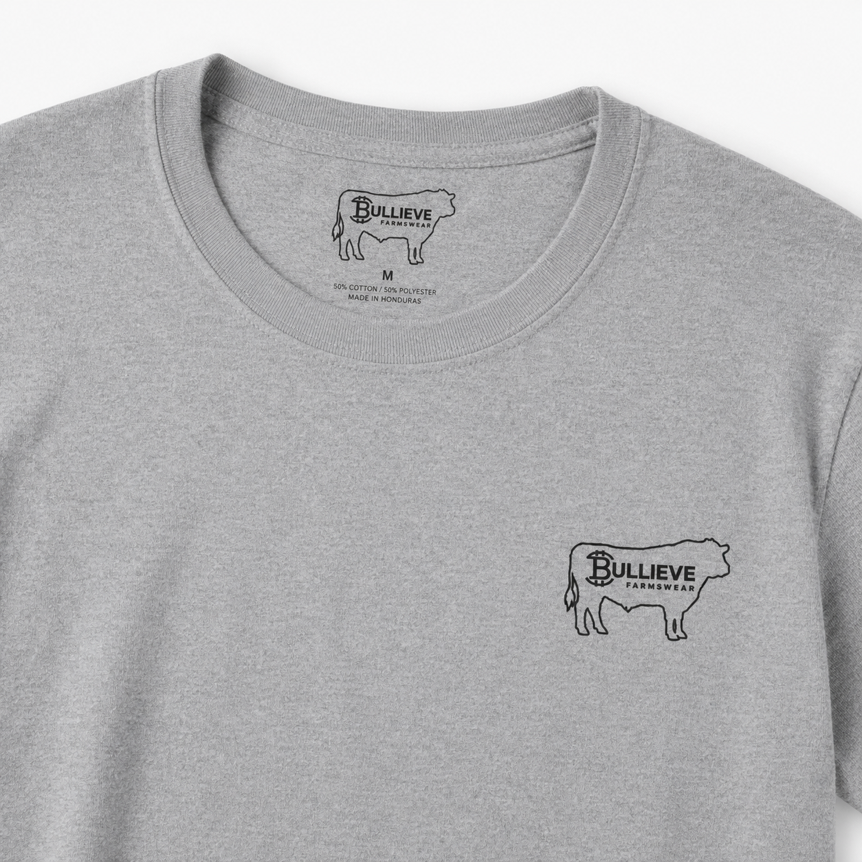 Bullieve Cattle Tee — Minimal Farm Animal Graphic T-Shirt