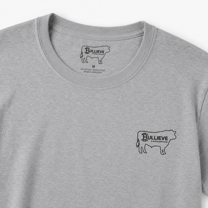 Bullieve Cattle Tee — Minimal Farm Animal Graphic T-Shirt