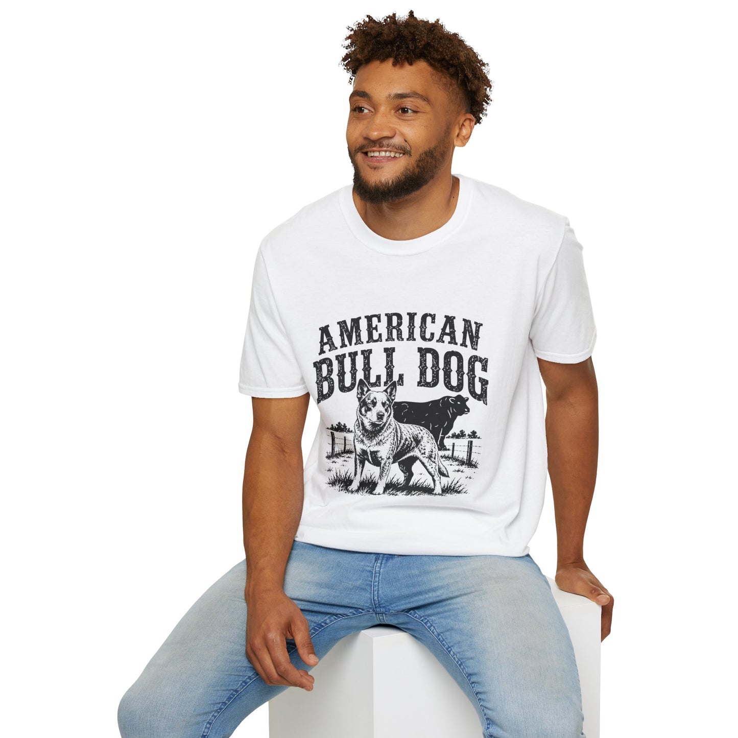 American Bulldog T-Shirt — Vintage Graphic Pet Tee