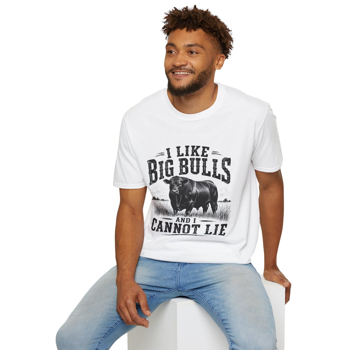 I Like Big Bulls T-Shirt — Funny Bull Graphic Tee (I Like Big Bulls and I Cannot Lie)