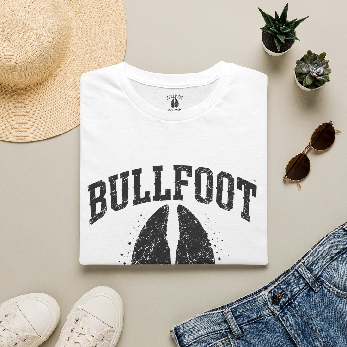 Bullfoot Was Here T-Shirt — Vintage Hoof Print Graphic Tee