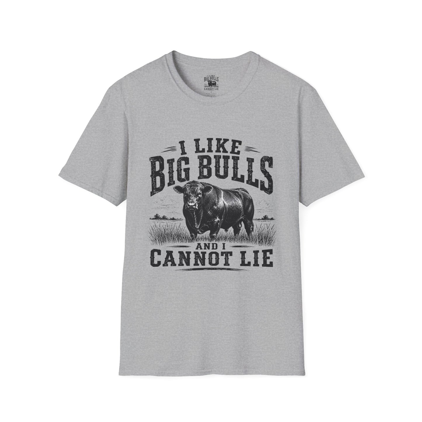 I Like Big Bulls T-Shirt — Funny Bull Graphic Tee (I Like Big Bulls and I Cannot Lie)