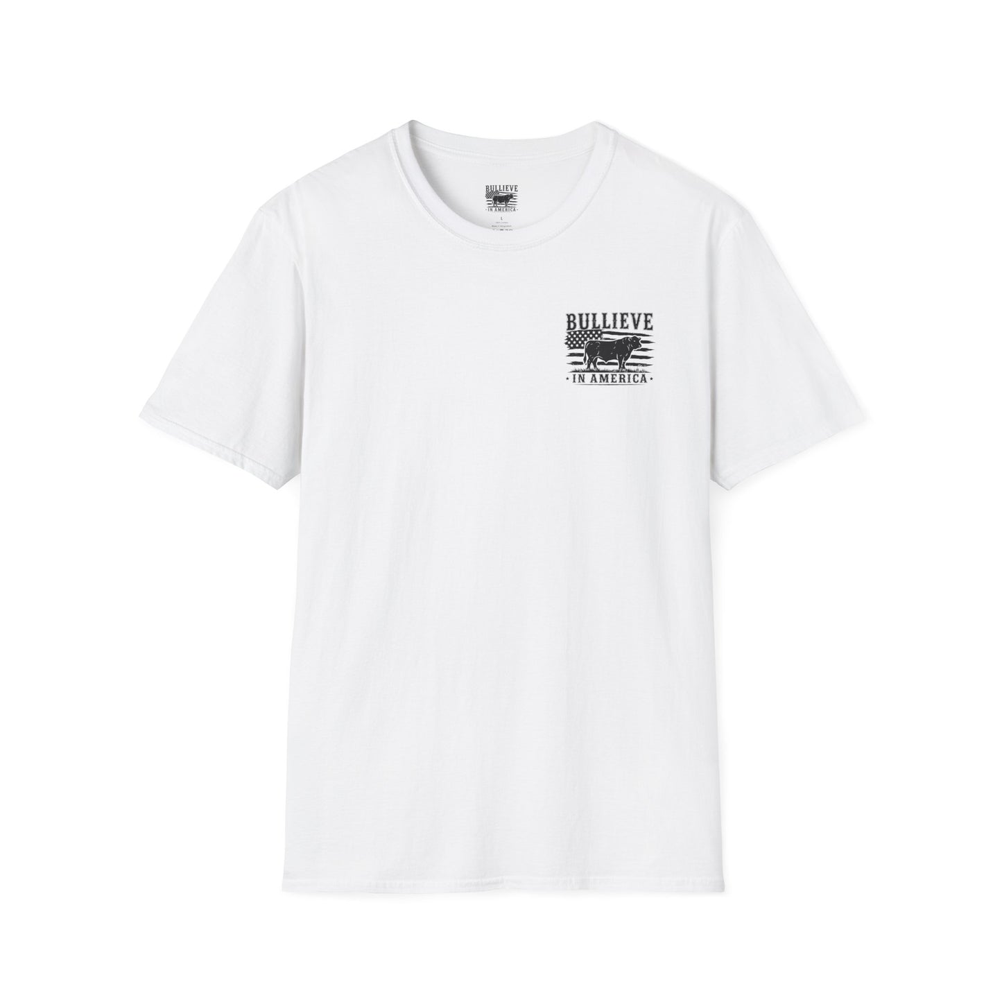 Bullieve in America T-Shirt — Patriotic Bull Graphic Tee