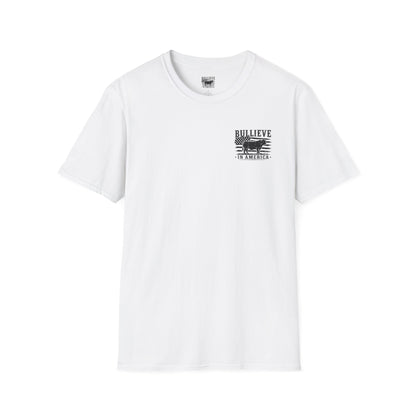 Bullieve in America T-Shirt — Patriotic Bull Graphic Tee