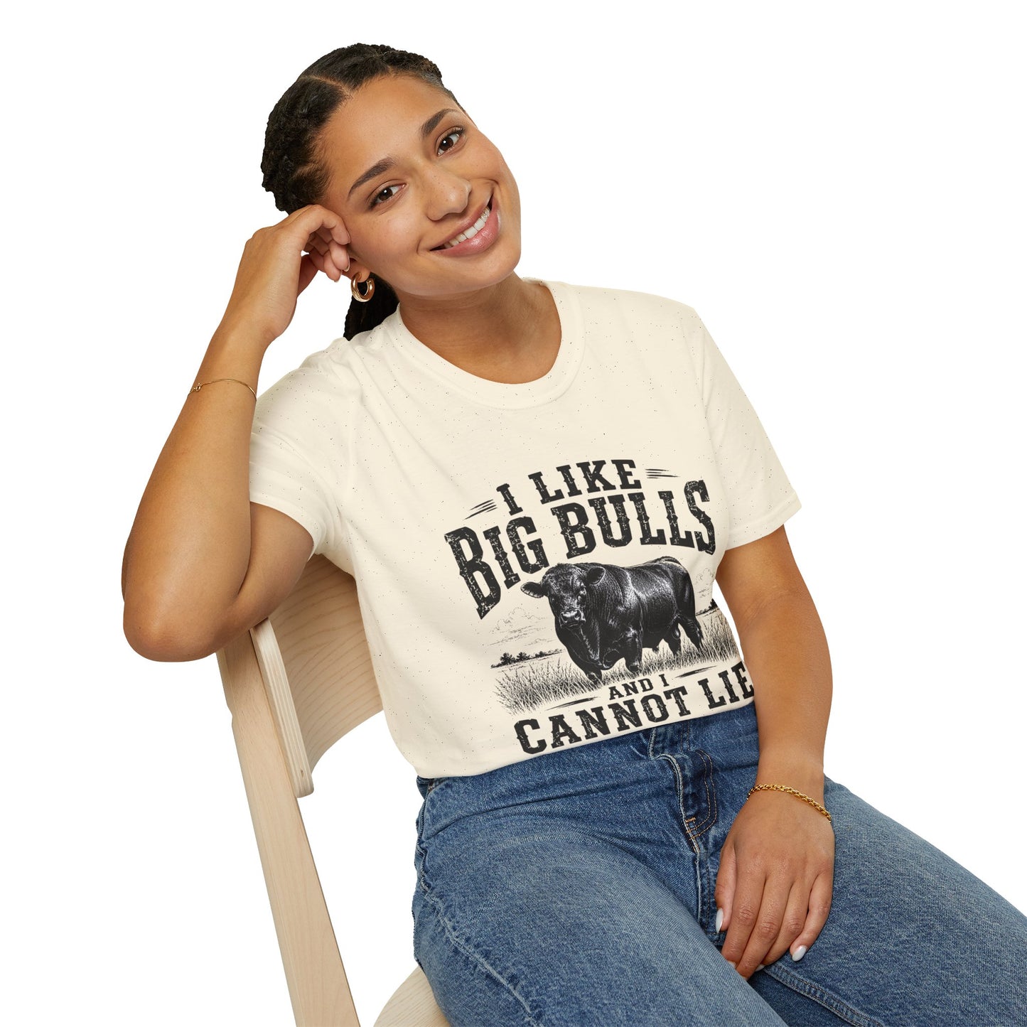 I Like Big Bulls T-Shirt — Funny Bull Graphic Tee (I Like Big Bulls and I Cannot Lie)
