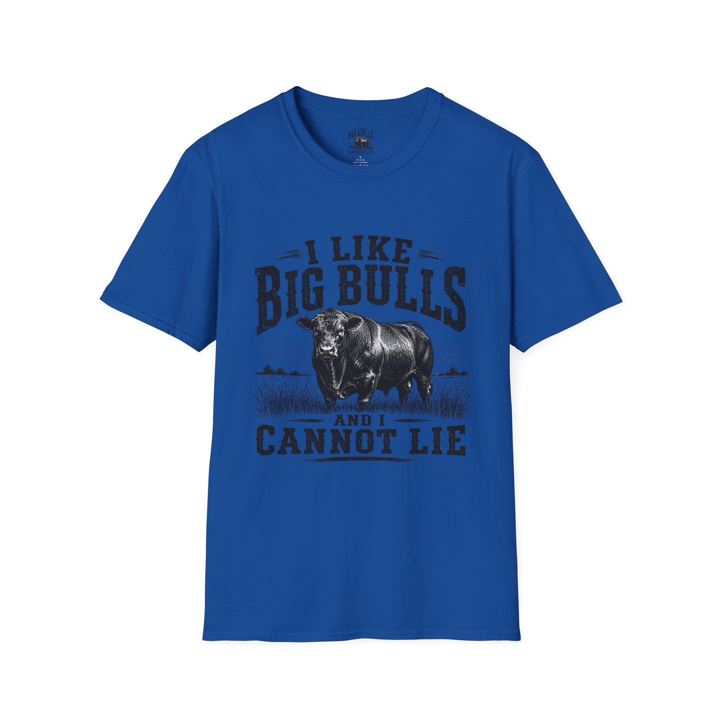 I Like Big Bulls T-Shirt — Funny Bull Graphic Tee (I Like Big Bulls and I Cannot Lie)