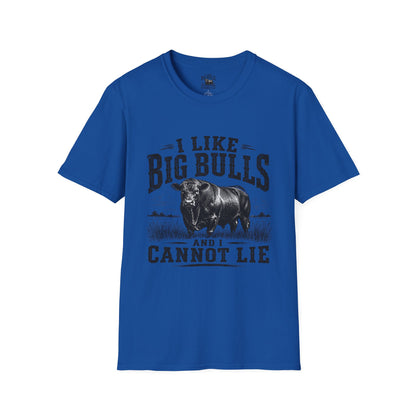 I Like Big Bulls T-Shirt — Funny Bull Graphic Tee (I Like Big Bulls and I Cannot Lie)