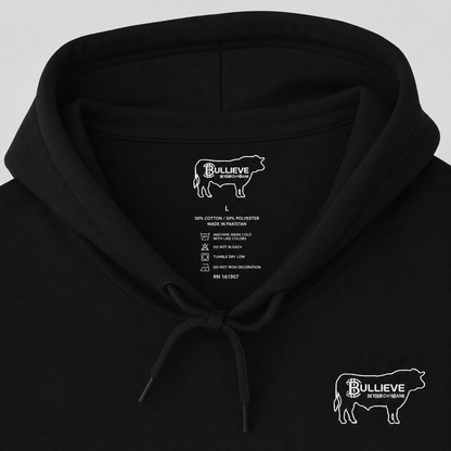 Bullieve Ranch Logo Hoodie — Western Cattle Rancher Sweatshirt