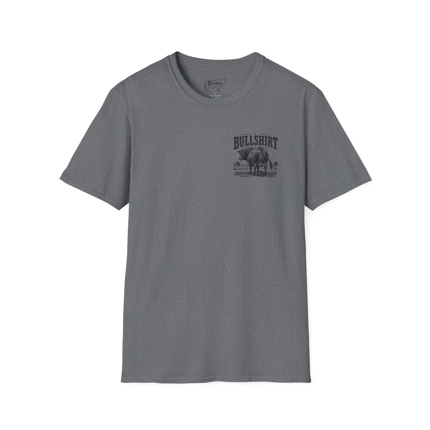 BULLSHIRT Vintage Bull Illustration T-Shirt | Rustic Rodeo Graphic Tee