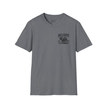 BULLSHIRT Vintage Bull Illustration T-Shirt | Rustic Rodeo Graphic Tee