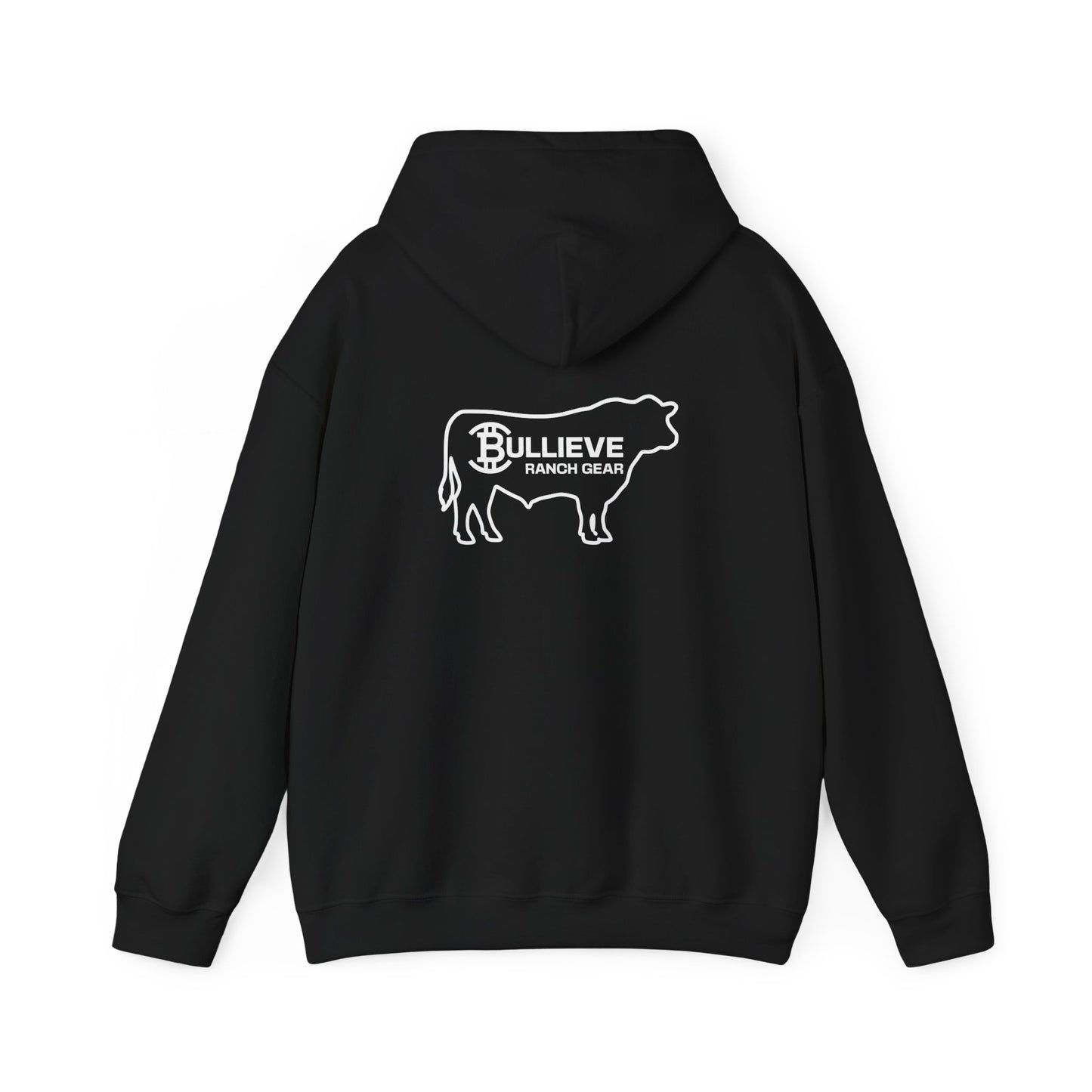 Bullieve Ranch Logo Hoodie — Western Cattle Rancher Sweatshirt