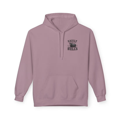 Hoodie - 'Easily Distracted by Bulls' Ranch Animal Lover Pullover